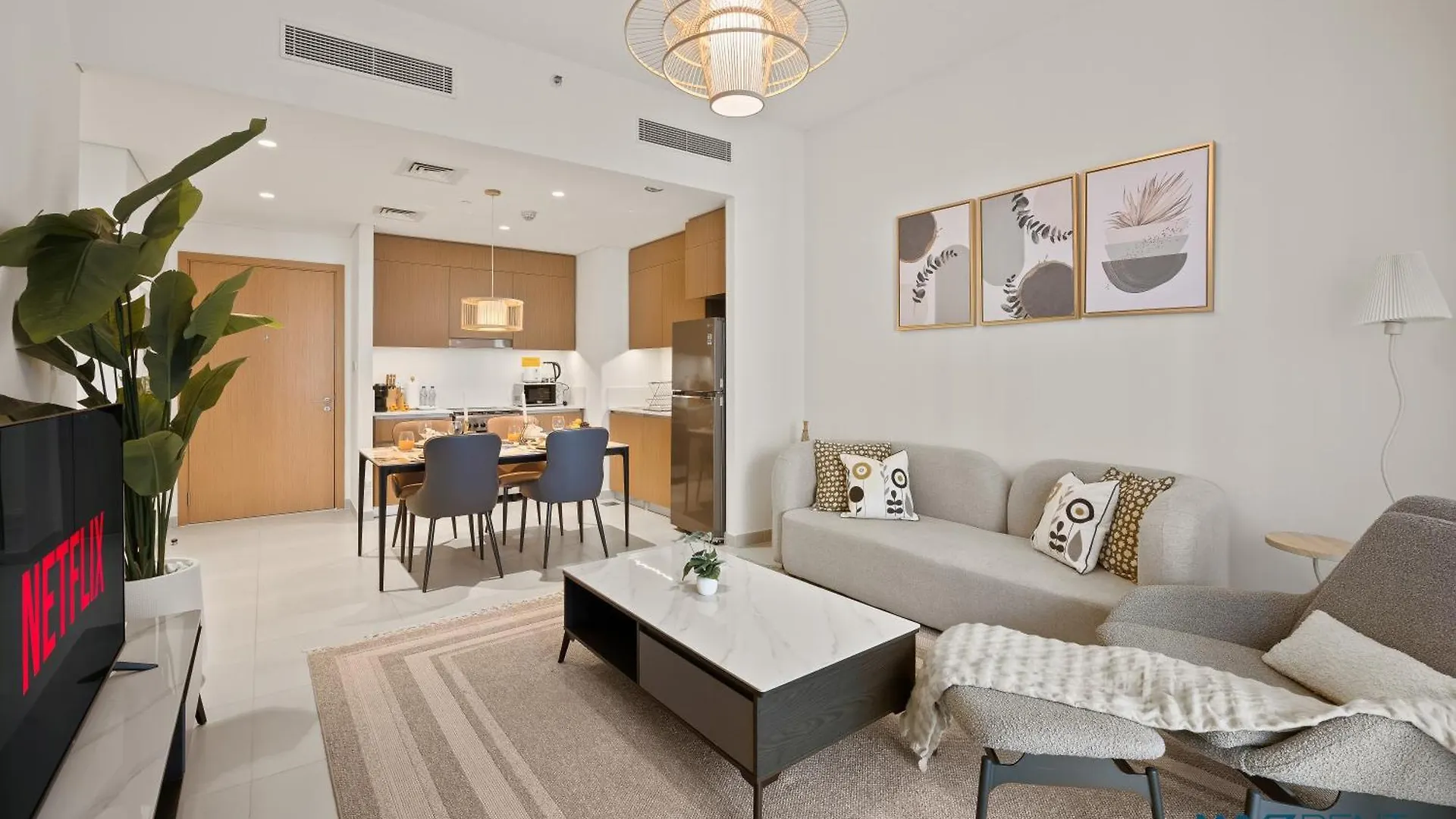 Apartment Earthy Elegant 1 Bedroom In Surf 2-Creek Beach Access Dubai