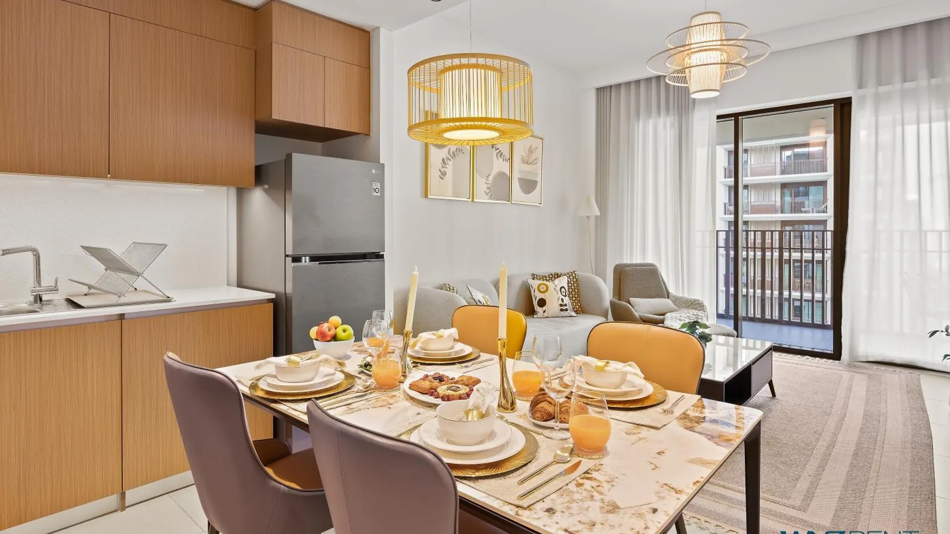 Apartment Earthy Elegant 1 Bedroom In Surf 2-Creek Beach Access Dubai